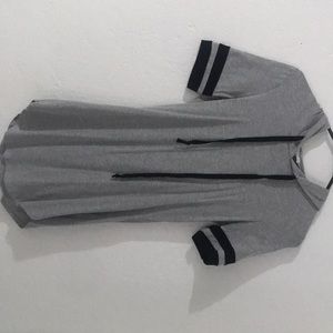 Hooded T-shirt dress